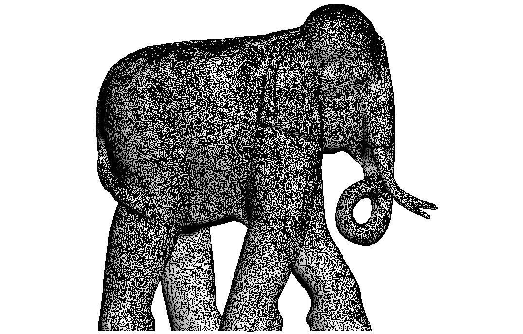 Elephant Sculpture 3D model_21