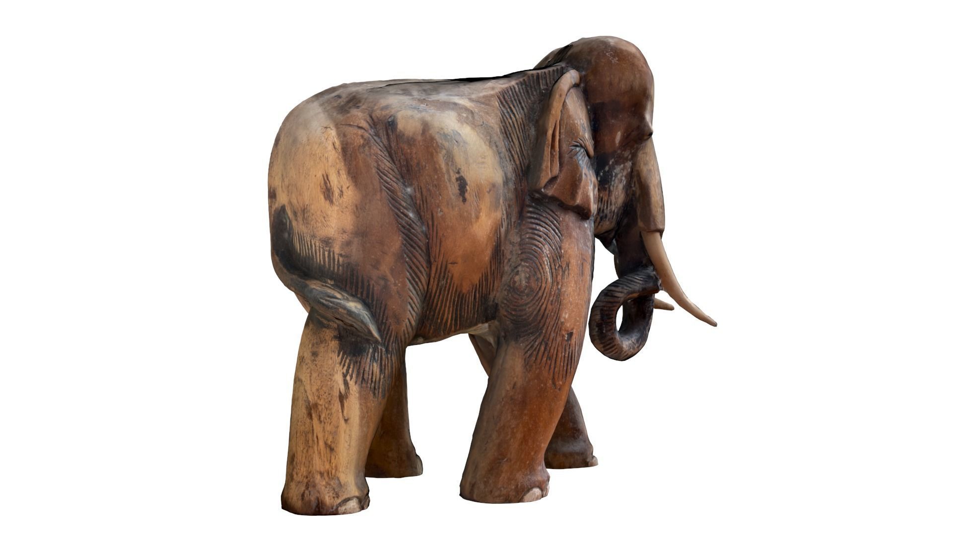 Elephant Sculpture 3D model_13