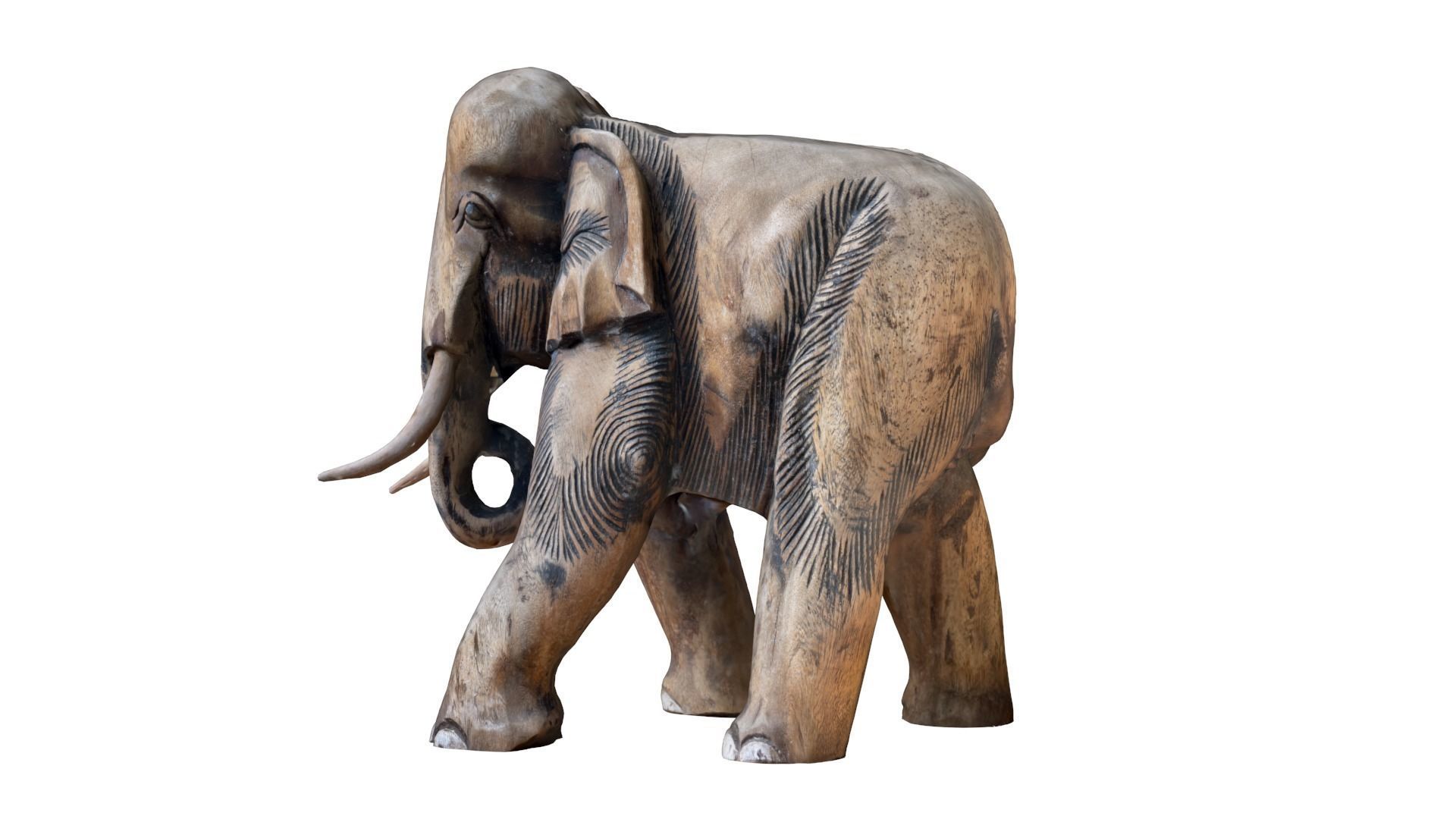 Elephant Sculpture 3D model_17