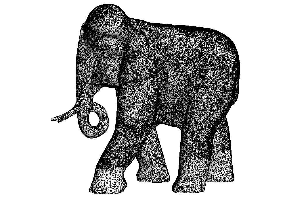 Elephant Sculpture 3D model_23