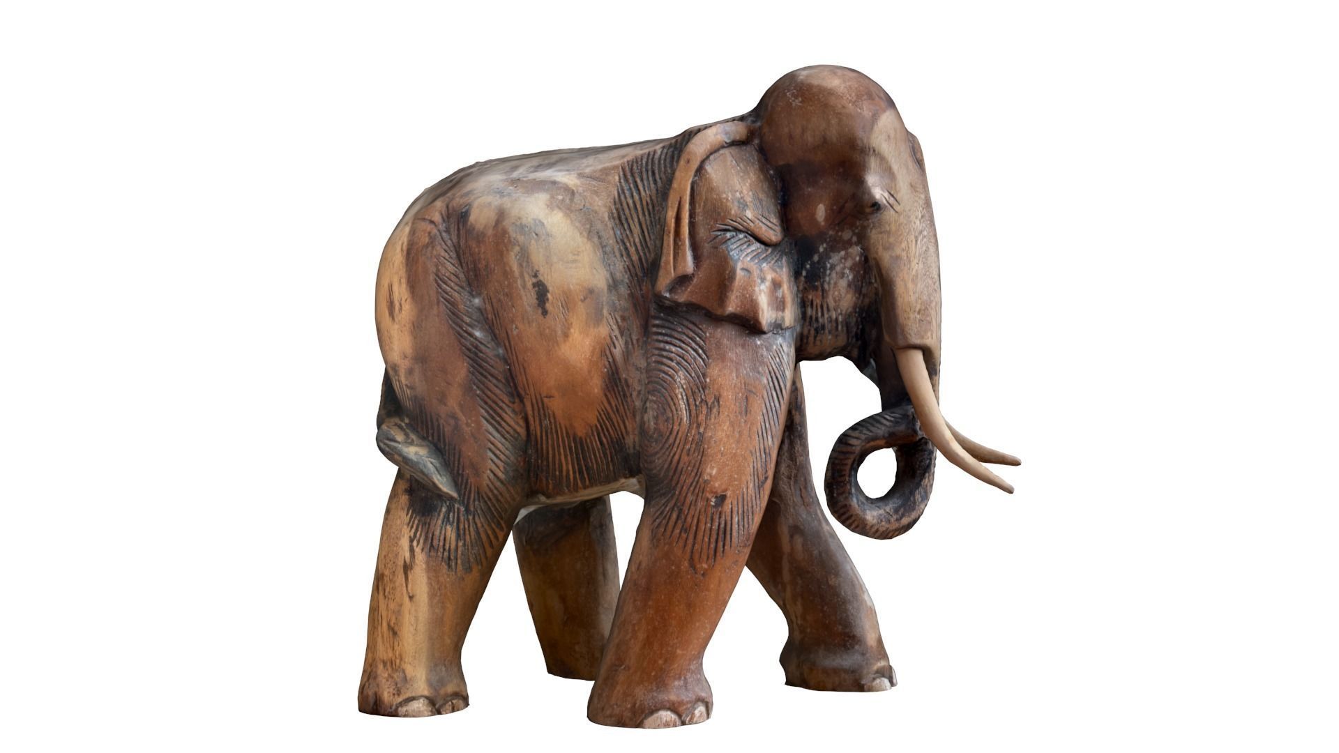 Elephant Sculpture 3D model_12