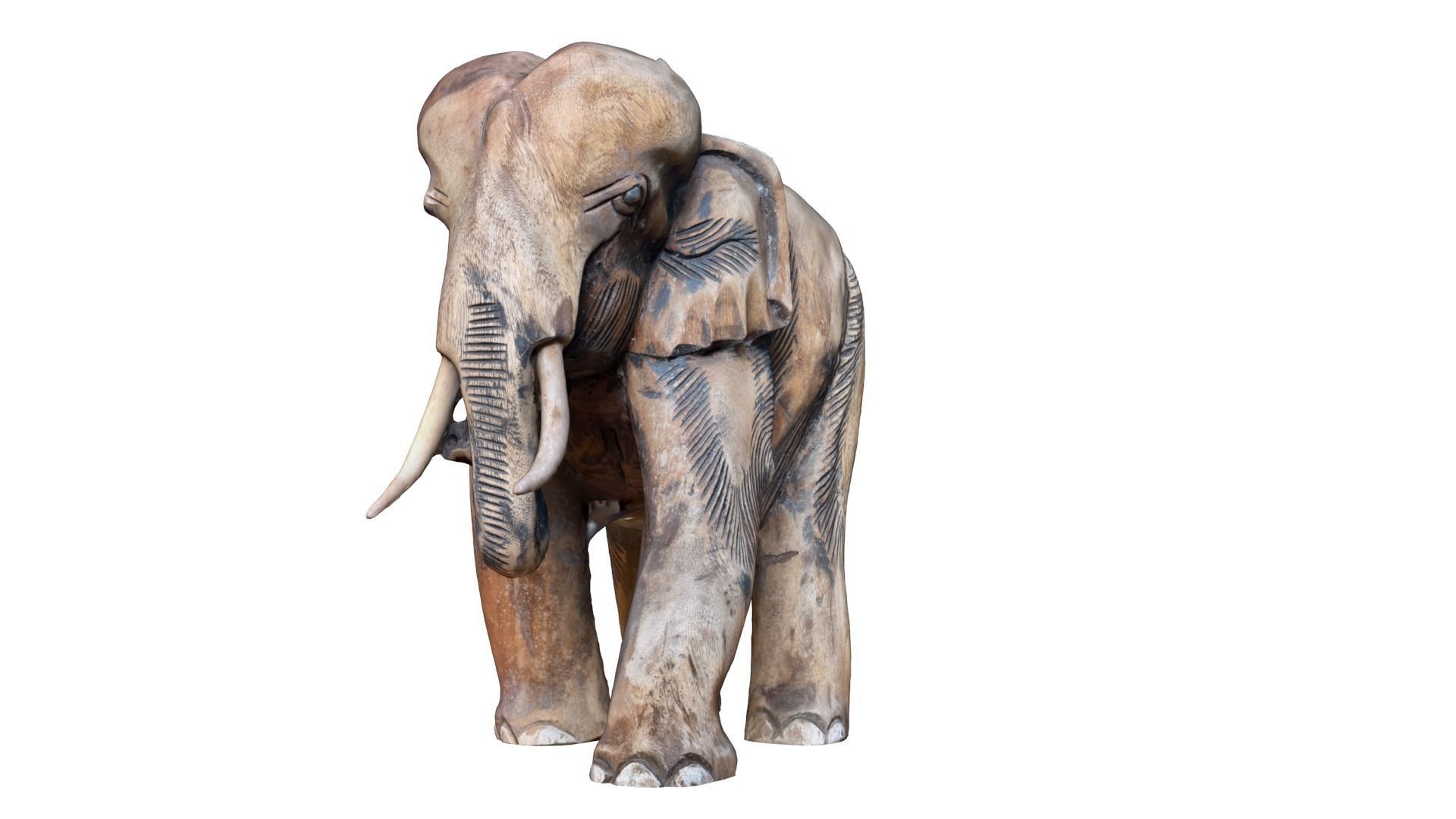 Elephant Sculpture 3D model_19