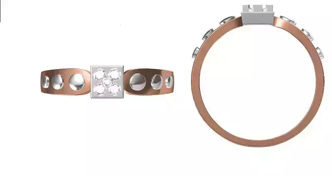 Light Weight Wedding Engagement Women Ring STL JCD Details