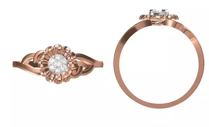 Light Weight Wedding Engagement Women Ring STL JCD Details