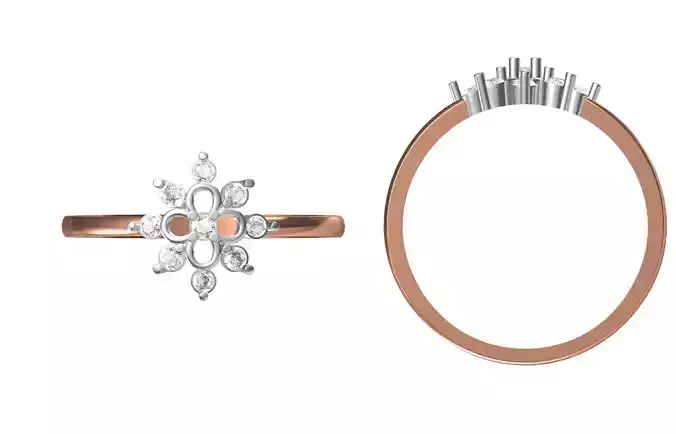 Light Weight Wedding Engagement Women Ring STL JCD Details