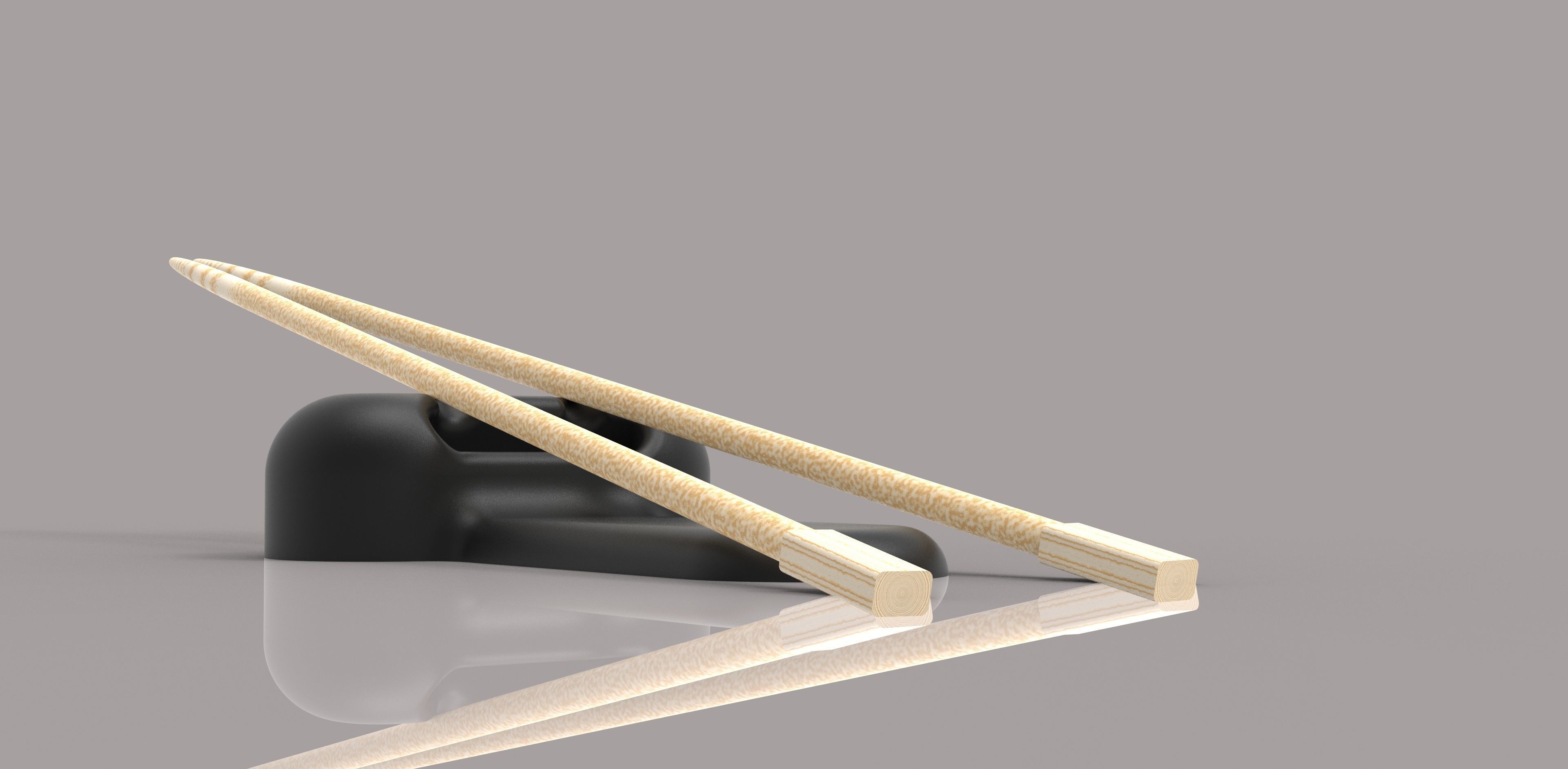 chopstick stand 3D print model_7