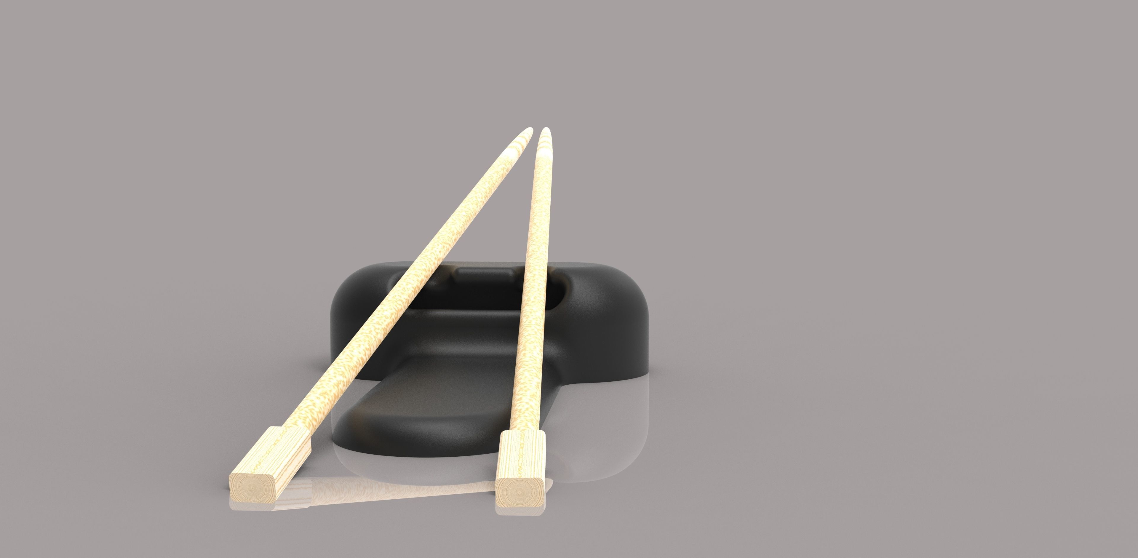 chopstick stand 3D print model_6