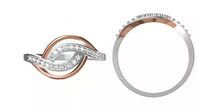 Light Weight Wedding Engagement Women Ring STL JCD Details