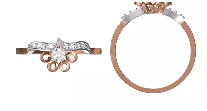 Light Weight Wedding Engagement Women Ring STL JCD Details