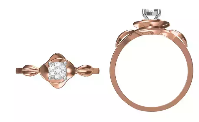 Light Weight Wedding Engagement Women Ring STL JCD Details