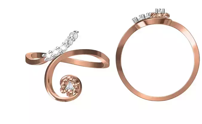 Light Weight Wedding Engagement Women Ring STL JCD Details