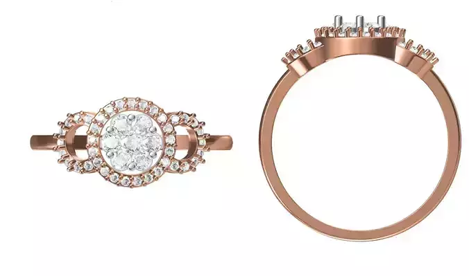 Light Weight Wedding Engagement Women Ring STL JCD Details