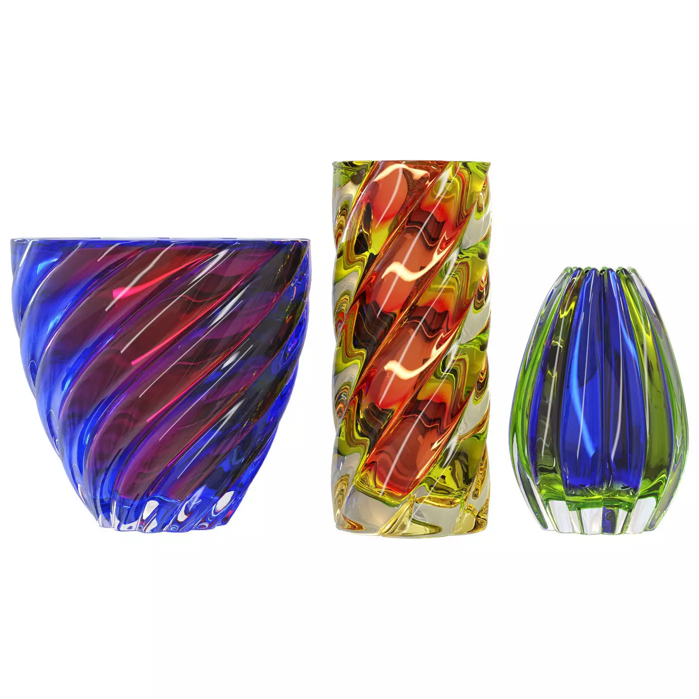 Vases Archimede Seguso Murano 3D model