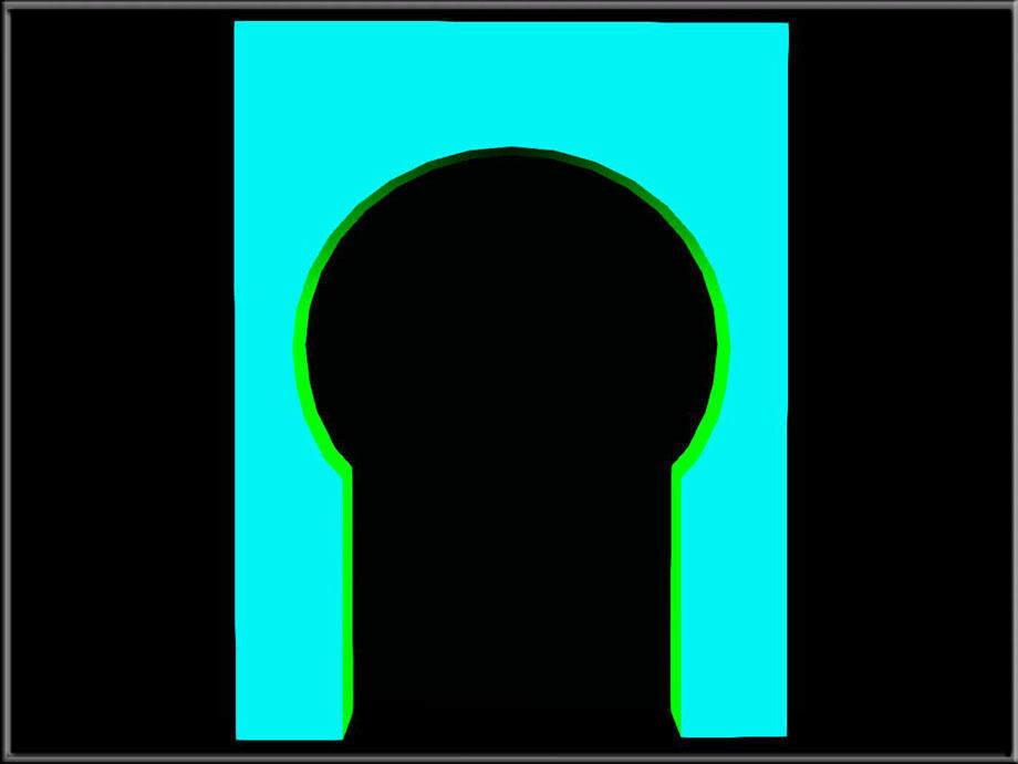 Horseshoe Arch 03 Low-poly 3D model_1