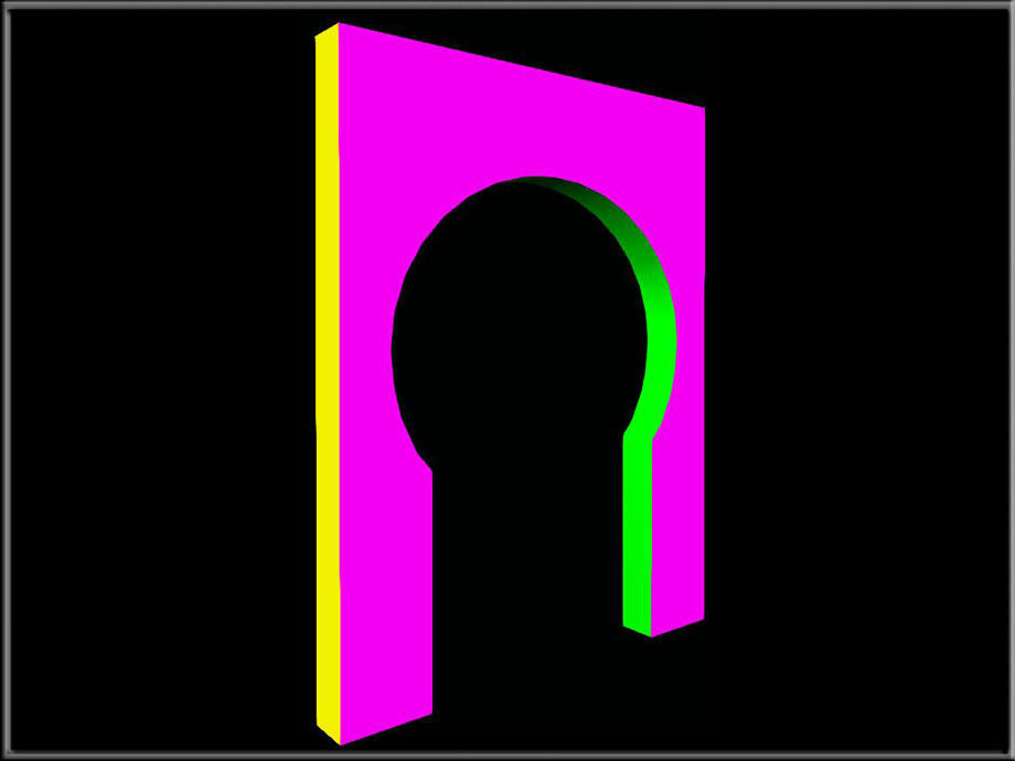 Horseshoe Arch 03 Low-poly 3D model_5