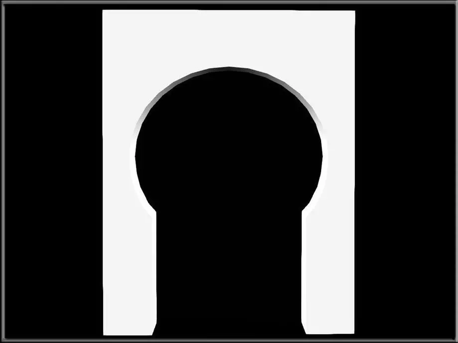 Horseshoe Arch 03 Low-poly 3D model_0