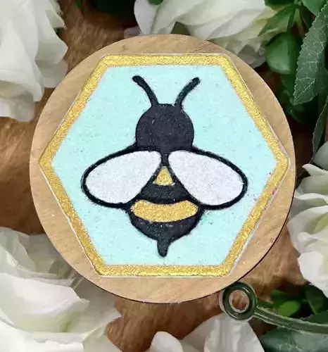 Bath Bomb Mold - Digital File Bee Hexagon 3D print model