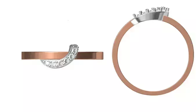 Light Weight Wedding Engagement Women Ring STL JCD Details