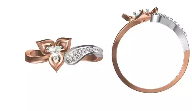 Light Weight Wedding Engagement Women Ring STL JCD Details