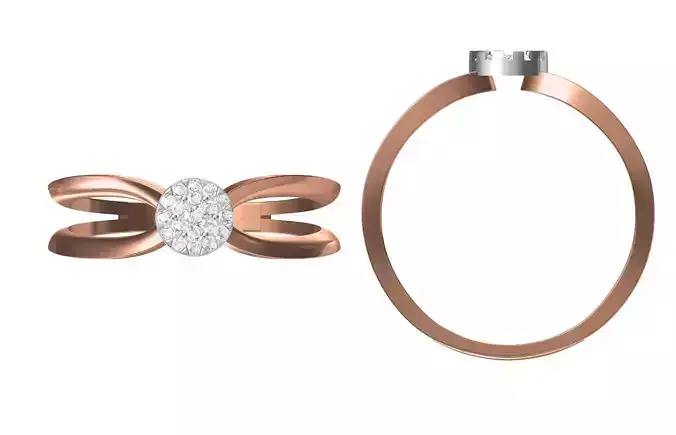 Light Weight Wedding Engagement Women Ring STL JCD Details