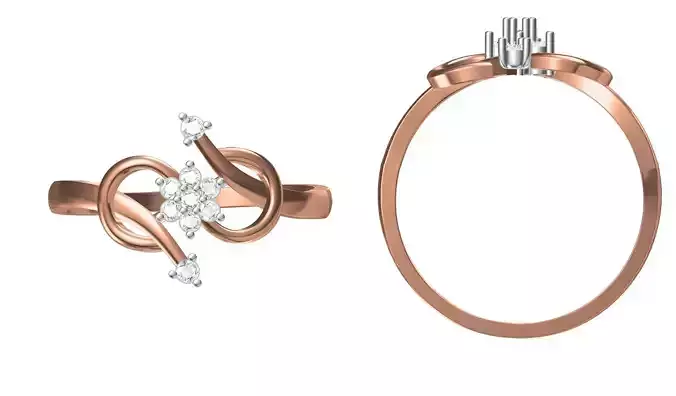 Light Weight Wedding Engagement Women Ring STL JCD Details