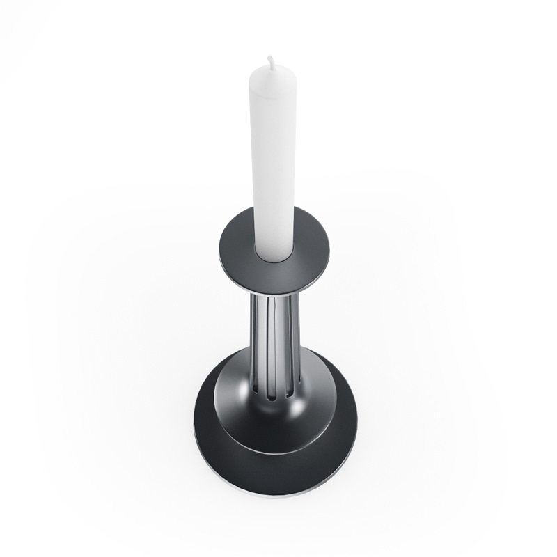 Metal Candlestick 3D model_3