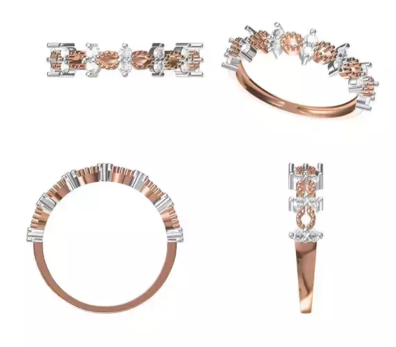 Light Weight Wedding Engagement Women Ring STL JCD Details