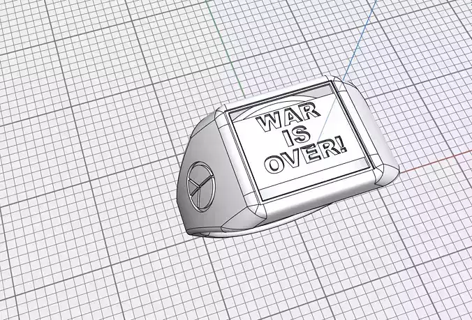 war is over ring signet ring 