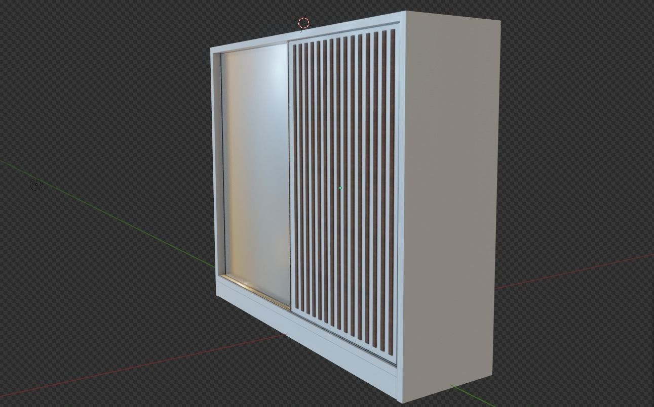 sliding wardrobe Free 3D model_4