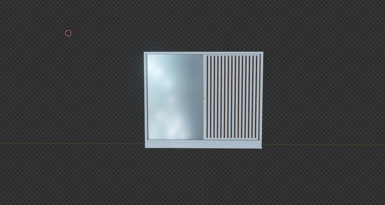 sliding wardrobe Free 3D model_2