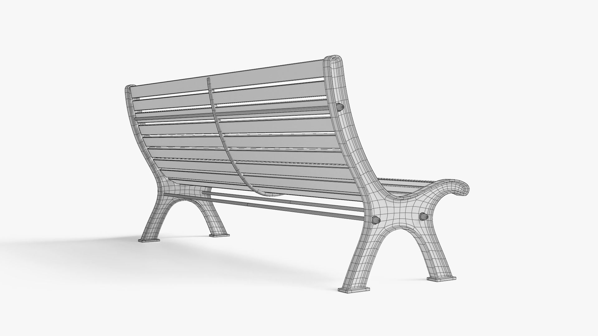 Bench 3D model_14