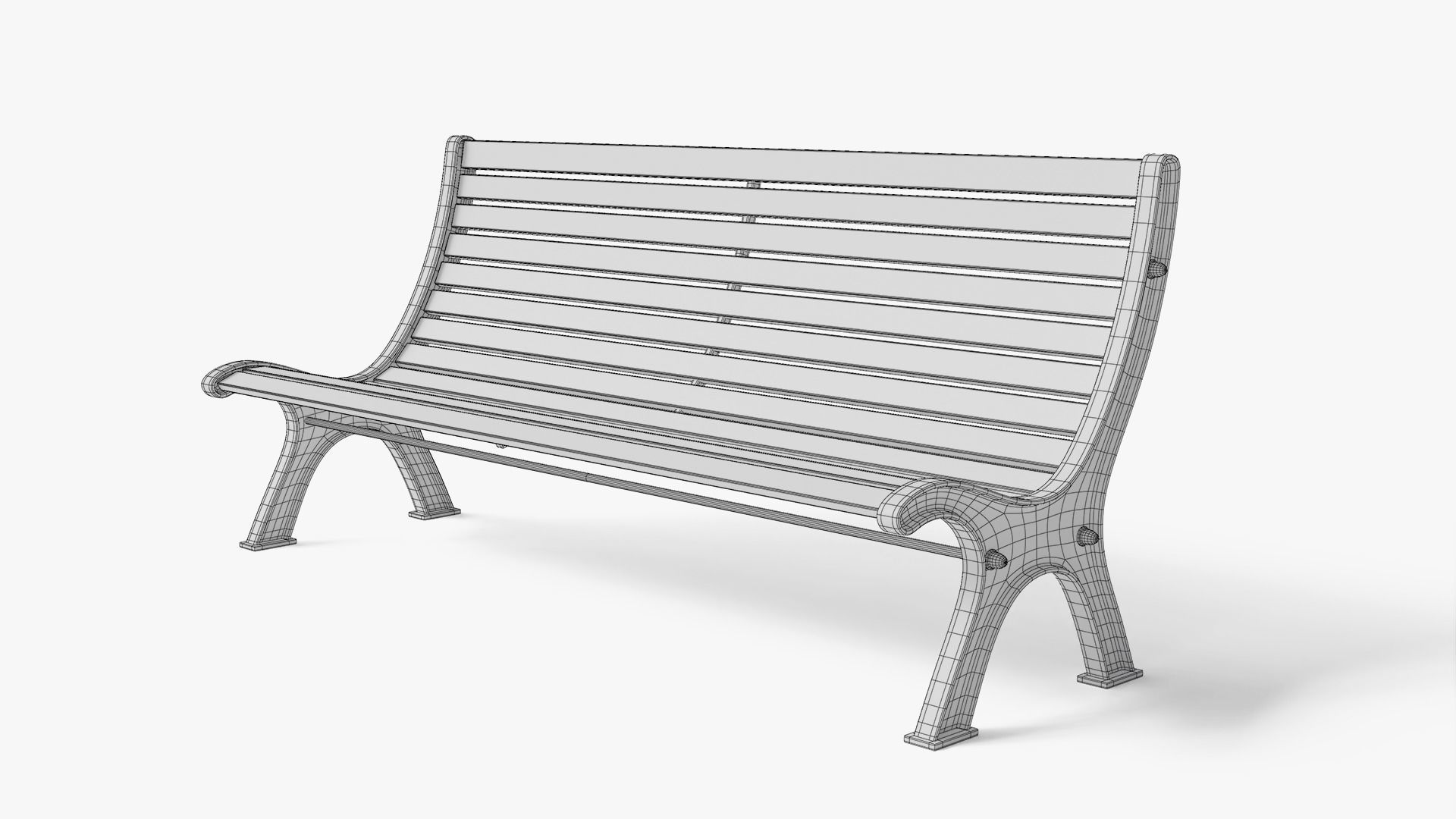 Bench 3D model_10