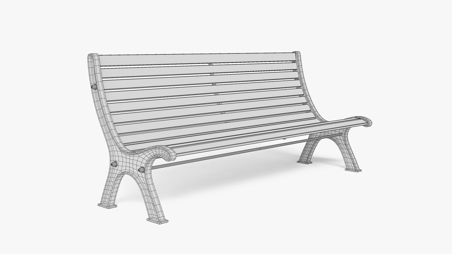 Bench 3D model_16