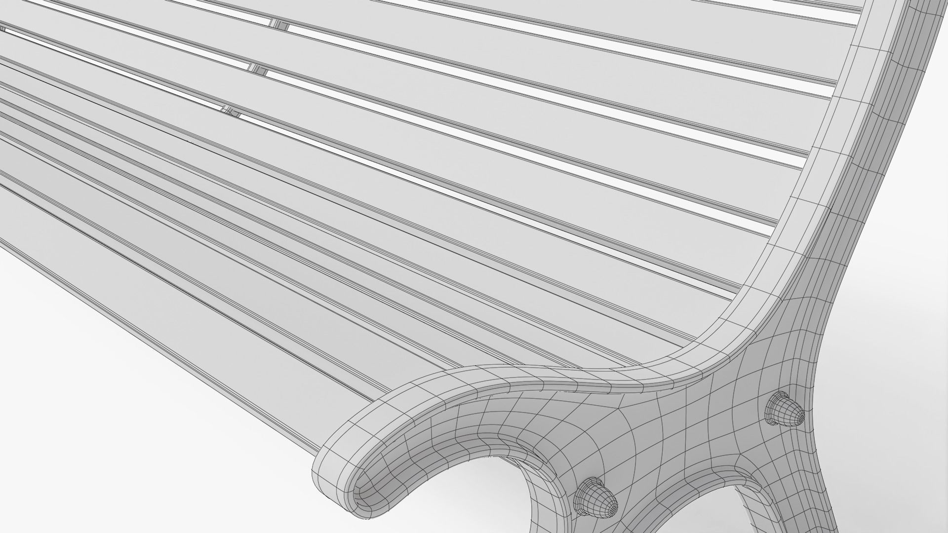 Bench 3D model_19