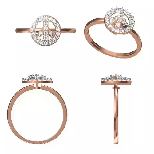 Light Weight Wedding Engagement Women Ring STL JCD Details