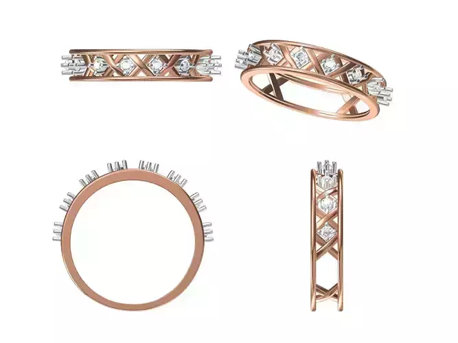 Light Weight Wedding Engagement Women Ring STL JCD Details