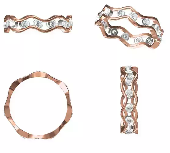 Light Weight Wedding Engagement Women Ring STL JCD Details