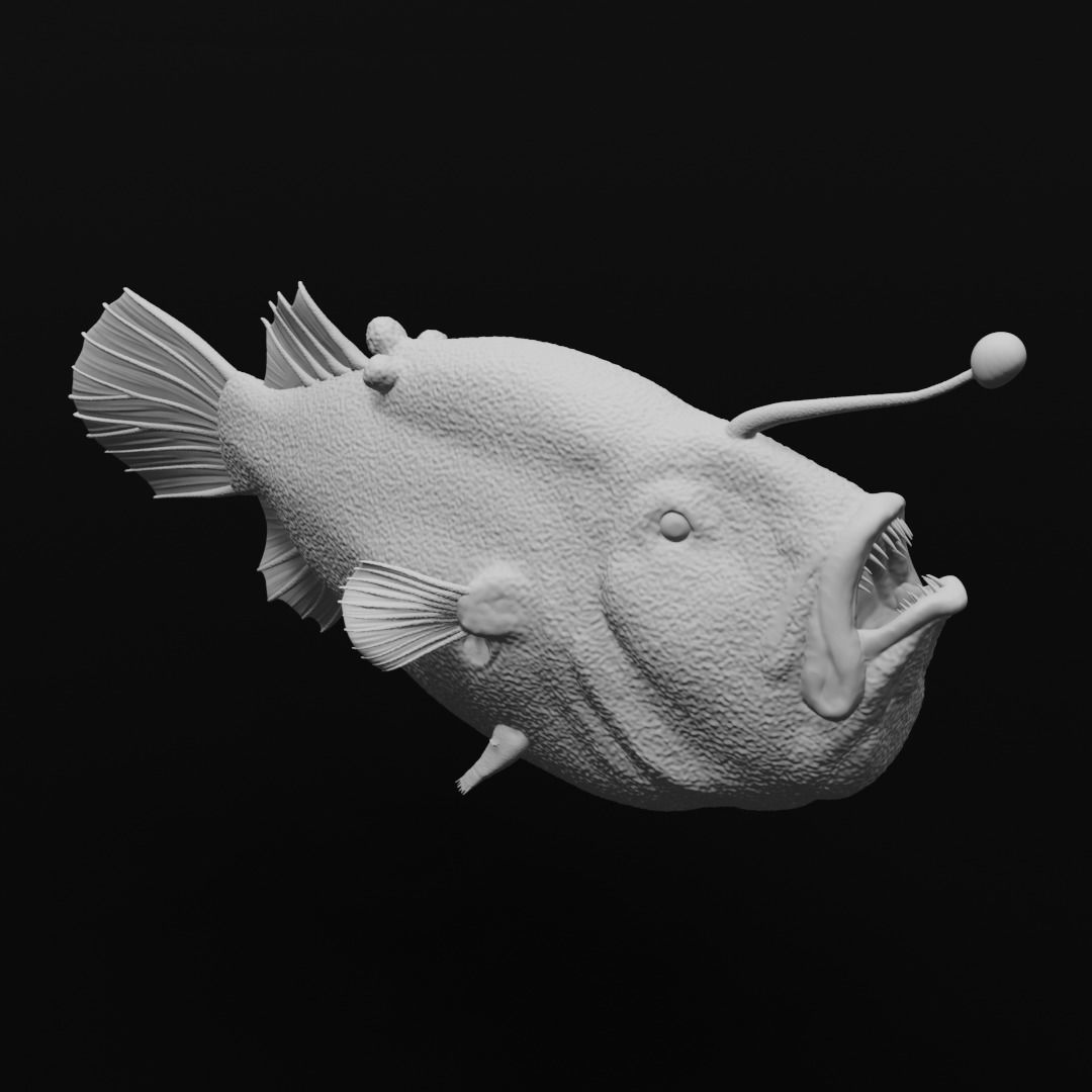 Triplewart Seadevil - Realistic Angler Fish 3d Print 3D print model_3