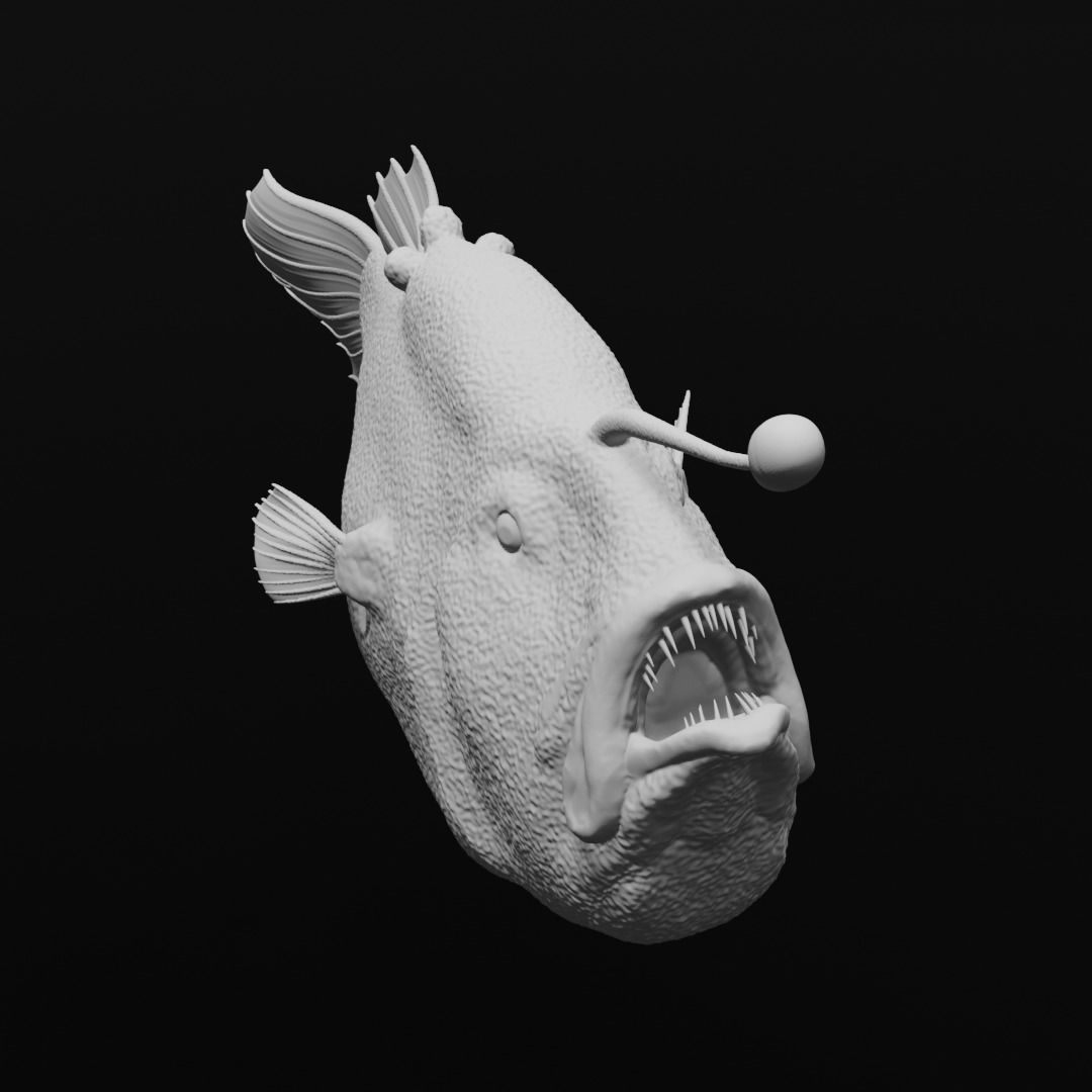 Triplewart Seadevil - Realistic Angler Fish 3d Print 3D print model_6