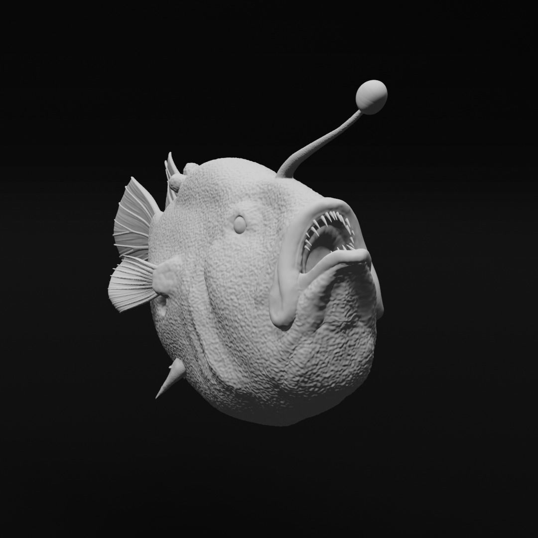 Triplewart Seadevil - Realistic Angler Fish 3d Print 3D print model_2