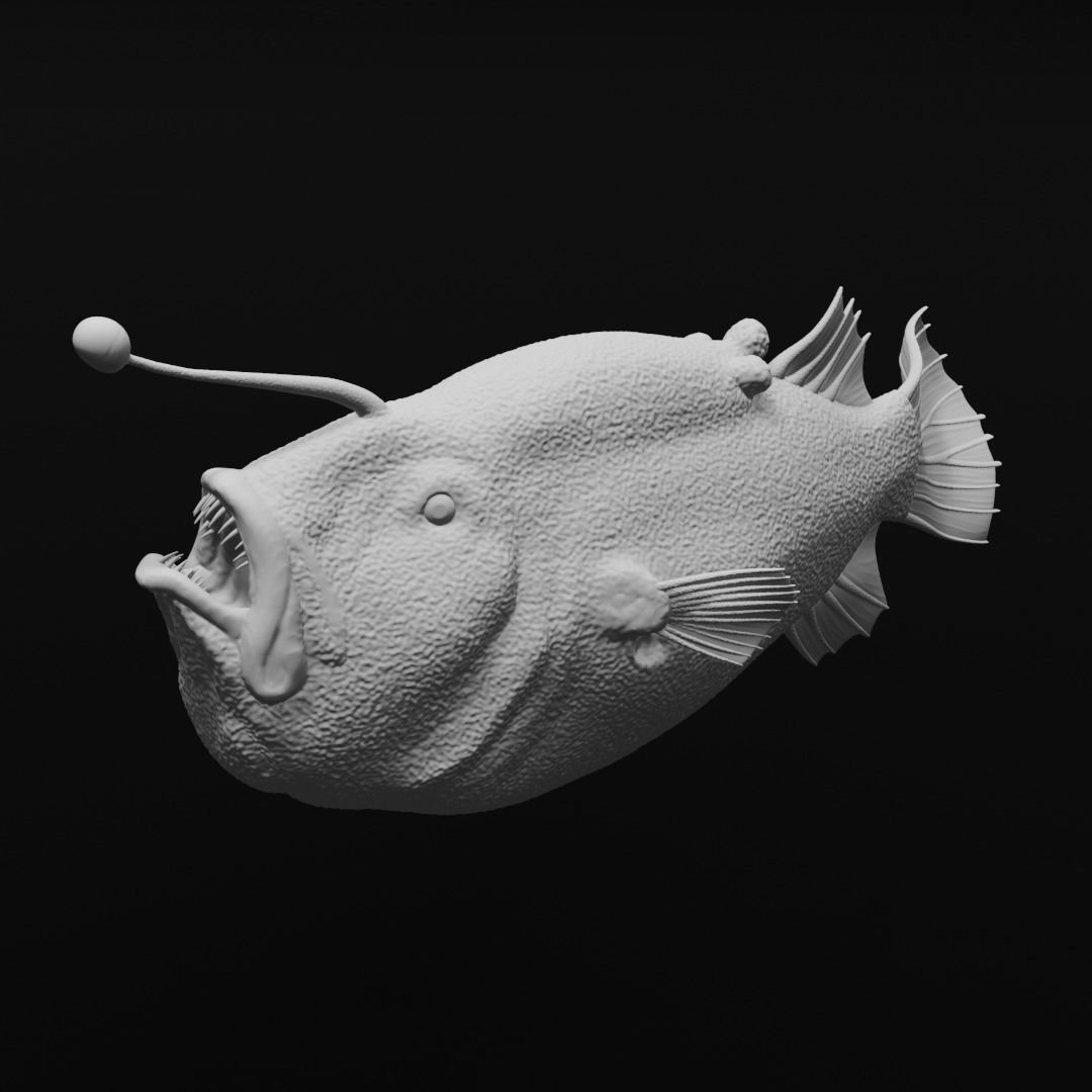 Triplewart Seadevil - Realistic Angler Fish 3d Print 3D print model_5