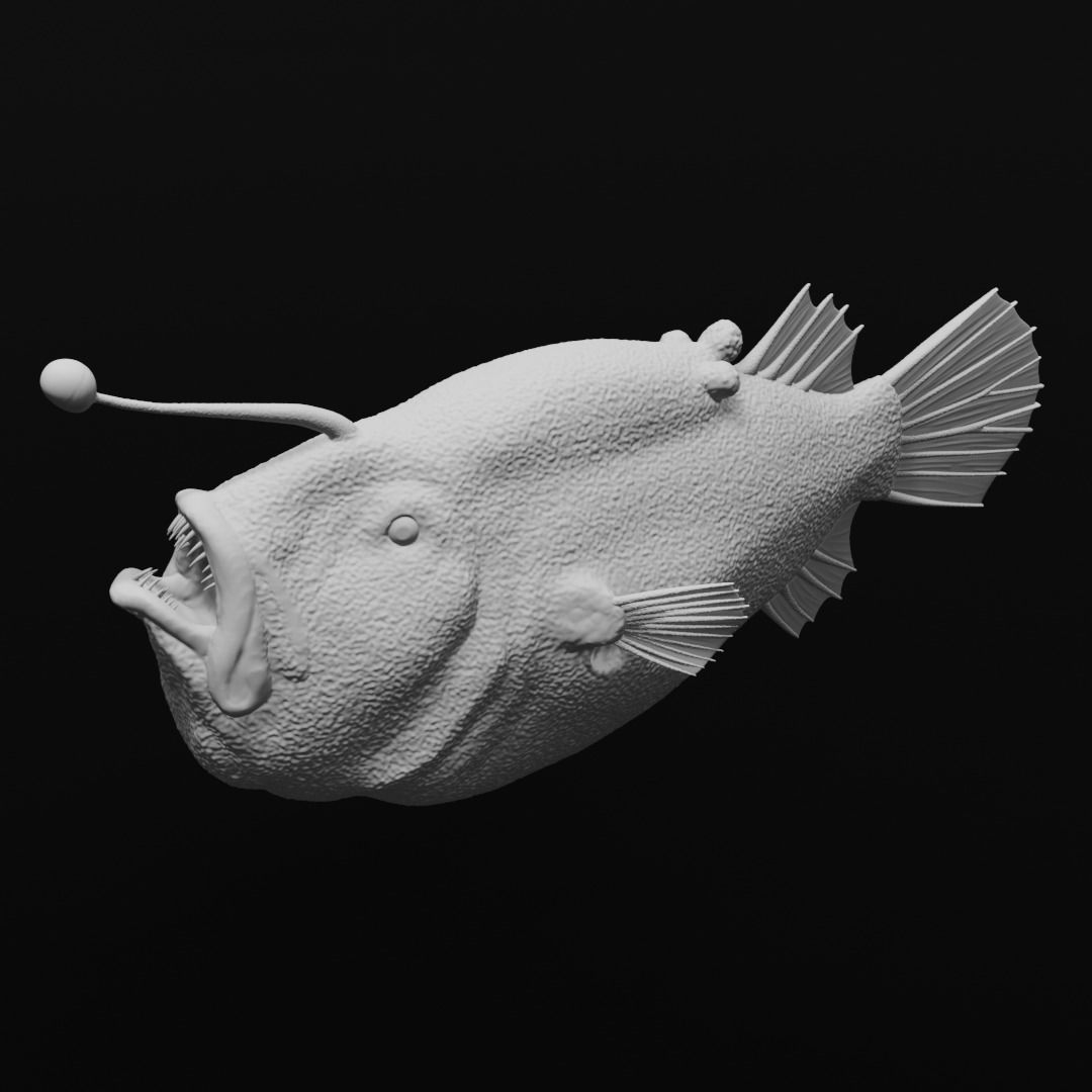 Triplewart Seadevil - Realistic Angler Fish 3d Print 3D print model_7