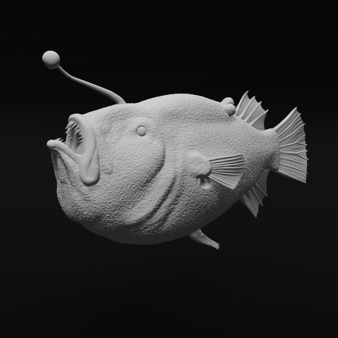 Triplewart Seadevil - Realistic Angler Fish 3d Print 3D print model_1
