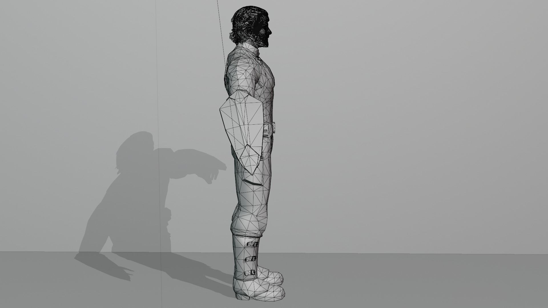 Captain America Low-poly 3D model_7