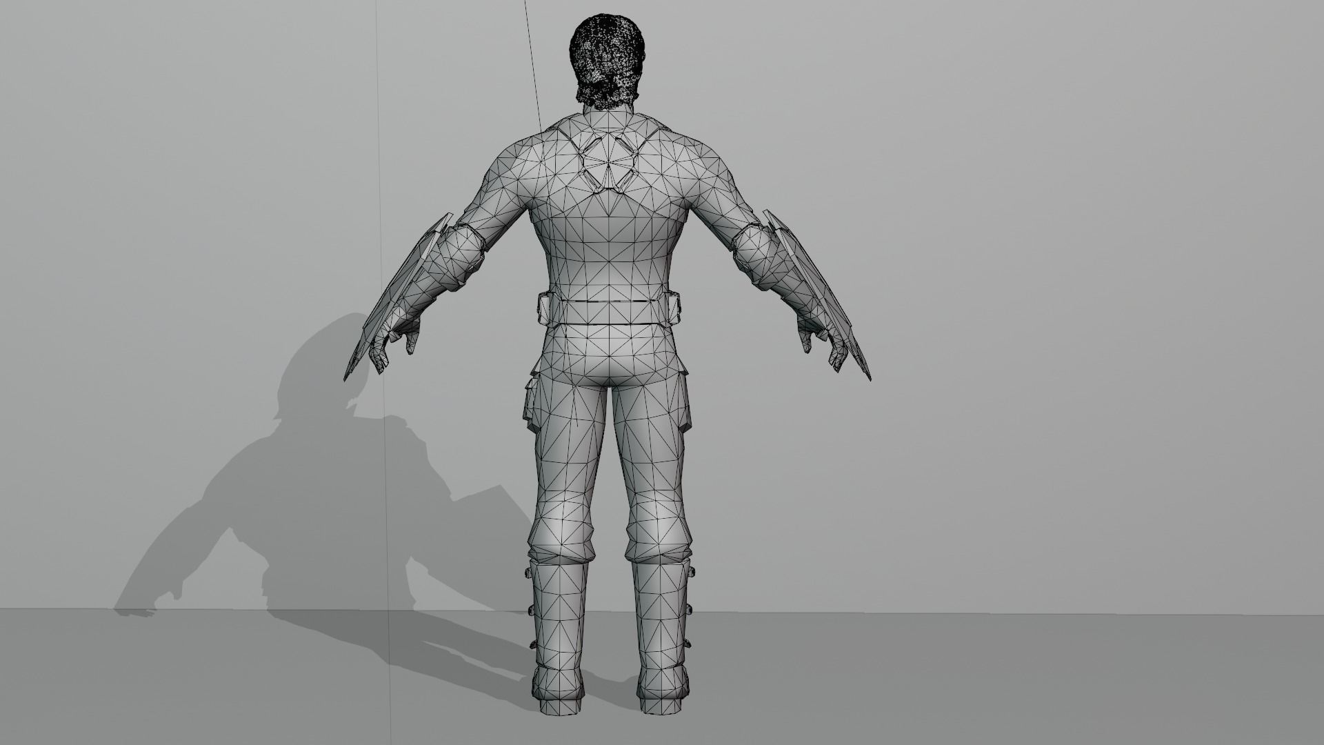 Captain America Low-poly 3D model_8