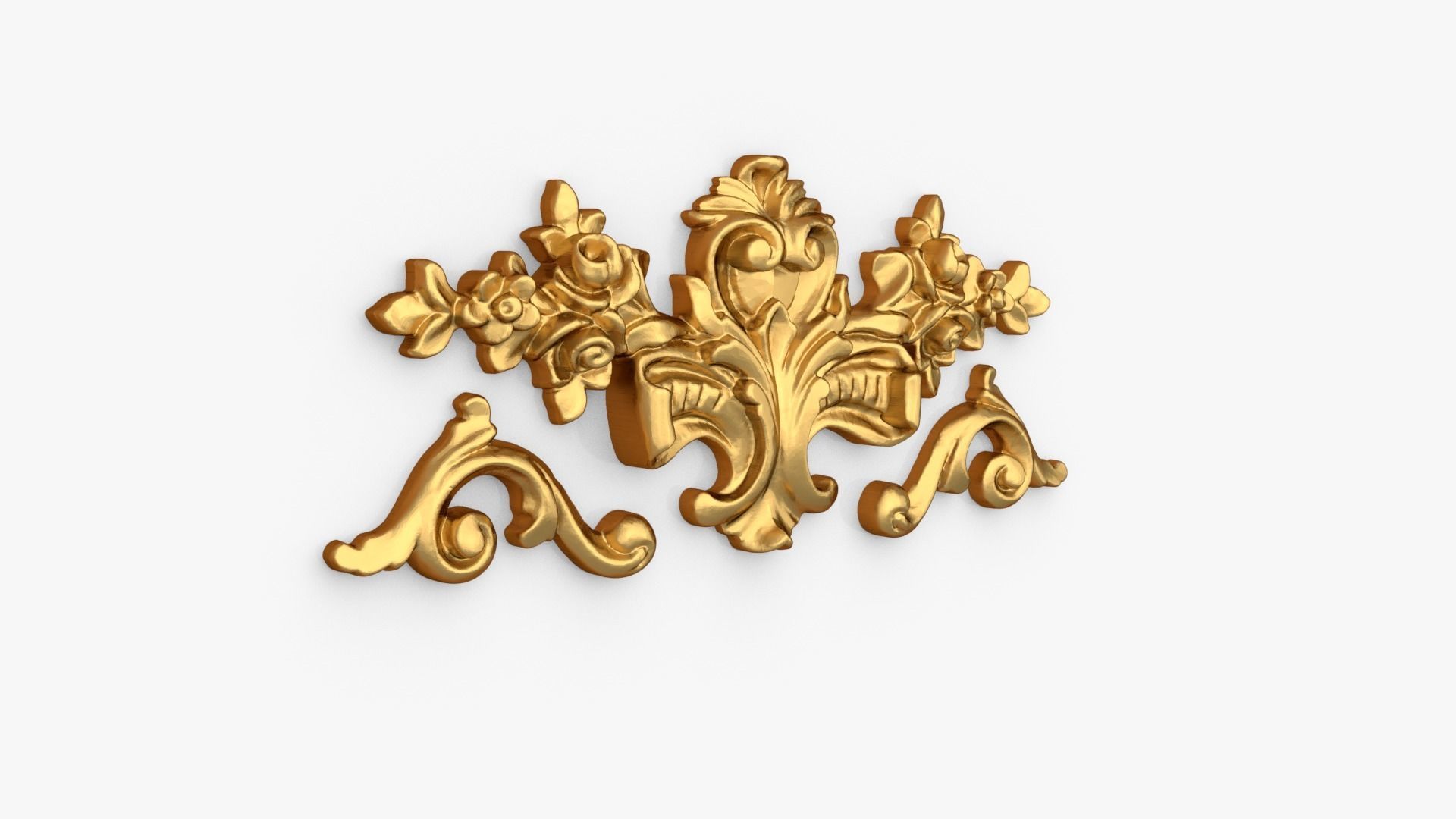 Classic decor ornament 288 3D model_1