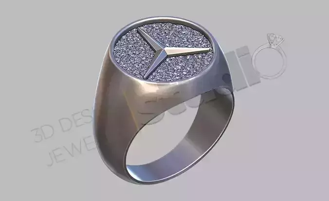 mercedes logo  ring
