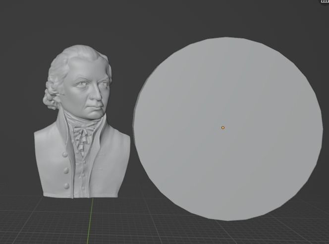 Immanuel Kant Relief 3D print model_1