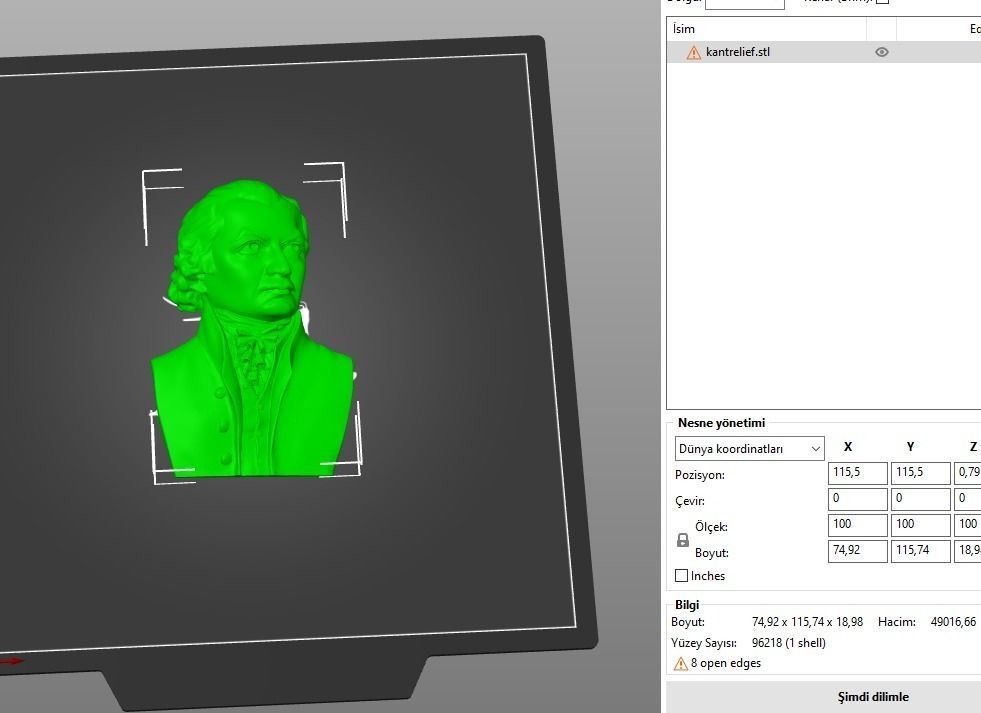 Immanuel Kant Relief 3D print model_7