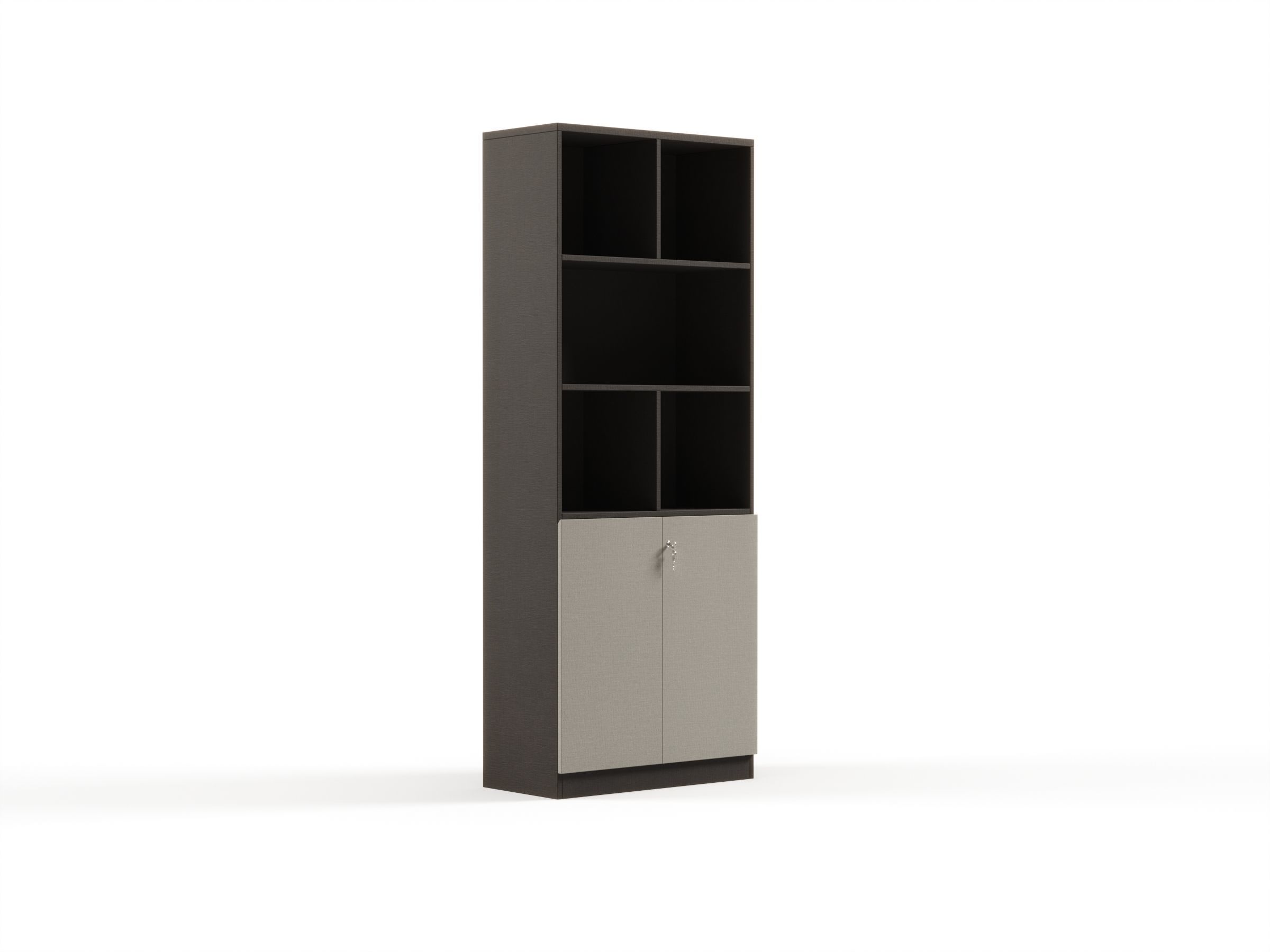 Modern Office High Cabinet File 3 For Staff  Free 3D model_1